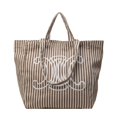 thumbnail image 1 of Sac de Magasinage Mode Été 2024, Sac en Toile Rayée, Grande Capacité, Loisirs Avancés, Léger, Sac pour Cours d'Étudiant, 1 of 5