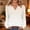 2-White, variant on Josdec Womens Horizontal Stripe V-Neck Long Sleeve Pullover Tops, Notch Henley Loose Casual All Season Daily Relaxed T Shirts S-3XL