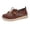 Red, variant on Willtoo Womens Casual Sneakers Lace Up Slip On Comfortable Walking Shoes Breathable Lightweight Flat Shoes Daily Wear
