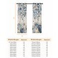 thumbnail image 6 of Fsddascl Vintage Fall Blue Blackout Curtains for Bedroom/Living Room, Thermal Insulated Kitchen Curtains, Thanksgiving Botanical Pumpkins Rustic Grommet Darkening Window Treatment Drapes 42"x84"x2, 6 of 6