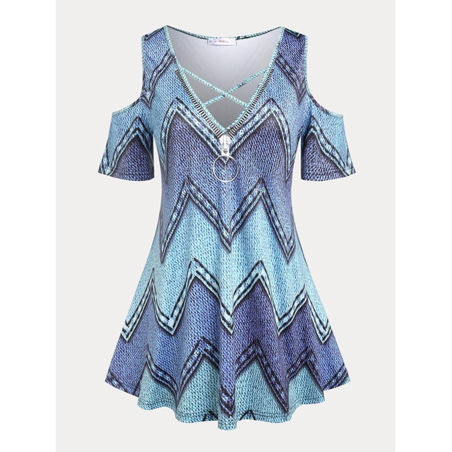 Camiseta Talla Extra Cuello Redondo Estampado 3D Rosegal Camisetas tallas grandes