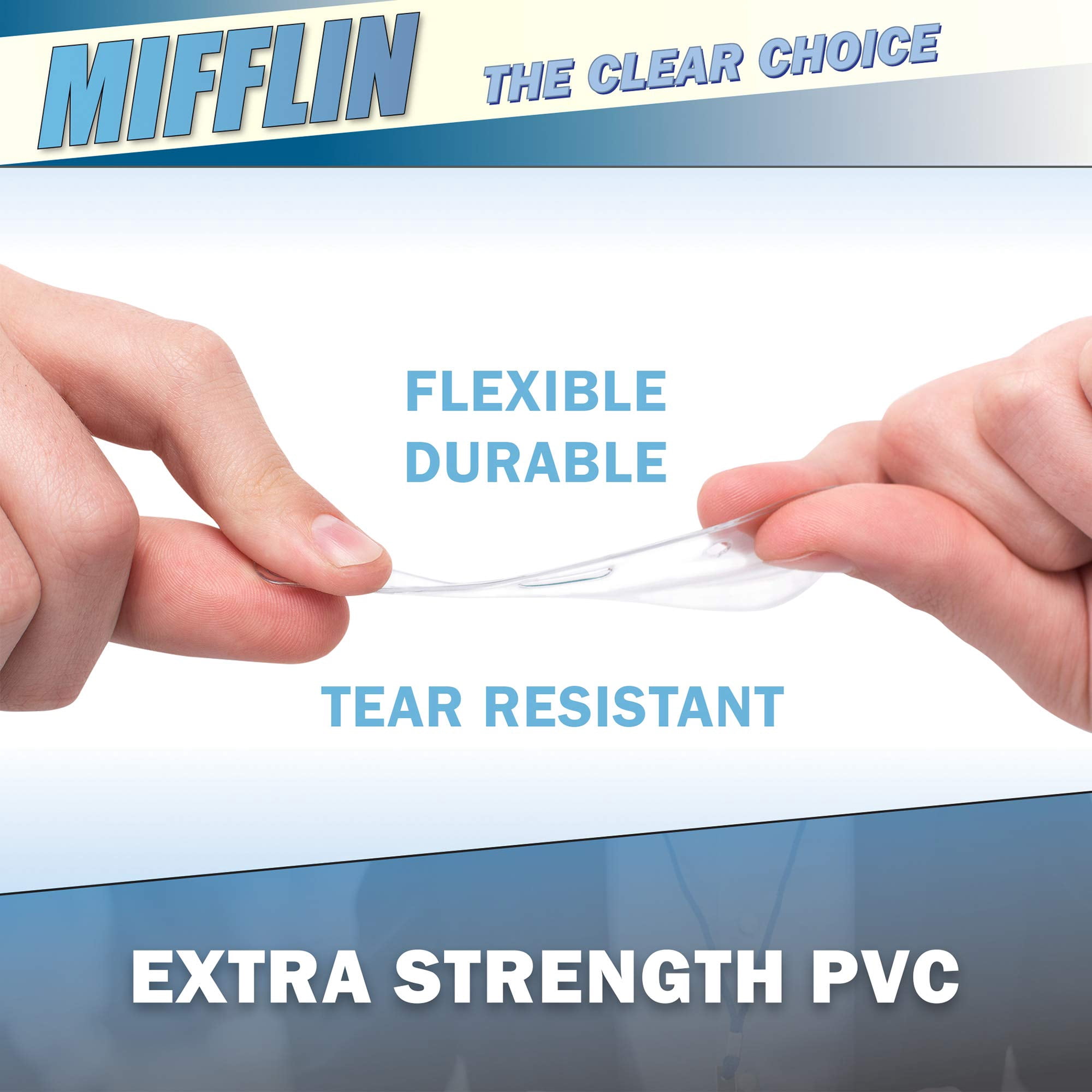 MIFFLIN 3x4 inch Clear Vertical ID Badge Holders, 100 Pack (US Company)