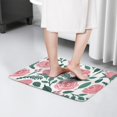 thumbnail image 4 of Pioneer Flower Floral Print Flannel Non Slip Door Rugs,Washable Door Mats Indoor,Decorative Door Mats,Dirt-Resistant and Absorbent Doormat for Entrance,Bedroom,Kitchen,Bathroom,31.5"x17", 4 of 4