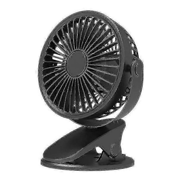 Usb Powered Clip On Fan, Small Fan With Sturdy Clamp, Quiet Personal Desk Fan & Clip Fan