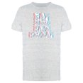 thumbnail image 1 of Distorted Tropical Eat Sleep Rave Repeat Men's Athletic Heather T-shirt, 1 of 1