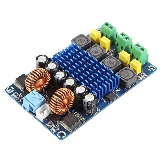 Módulo de Placa Amplificadora Digital TPA3116D2 XH-M642 Módulo de 12 V 100 W de Doble Canal Sin Distorsión Hi-Fi con Refuerzo Automático