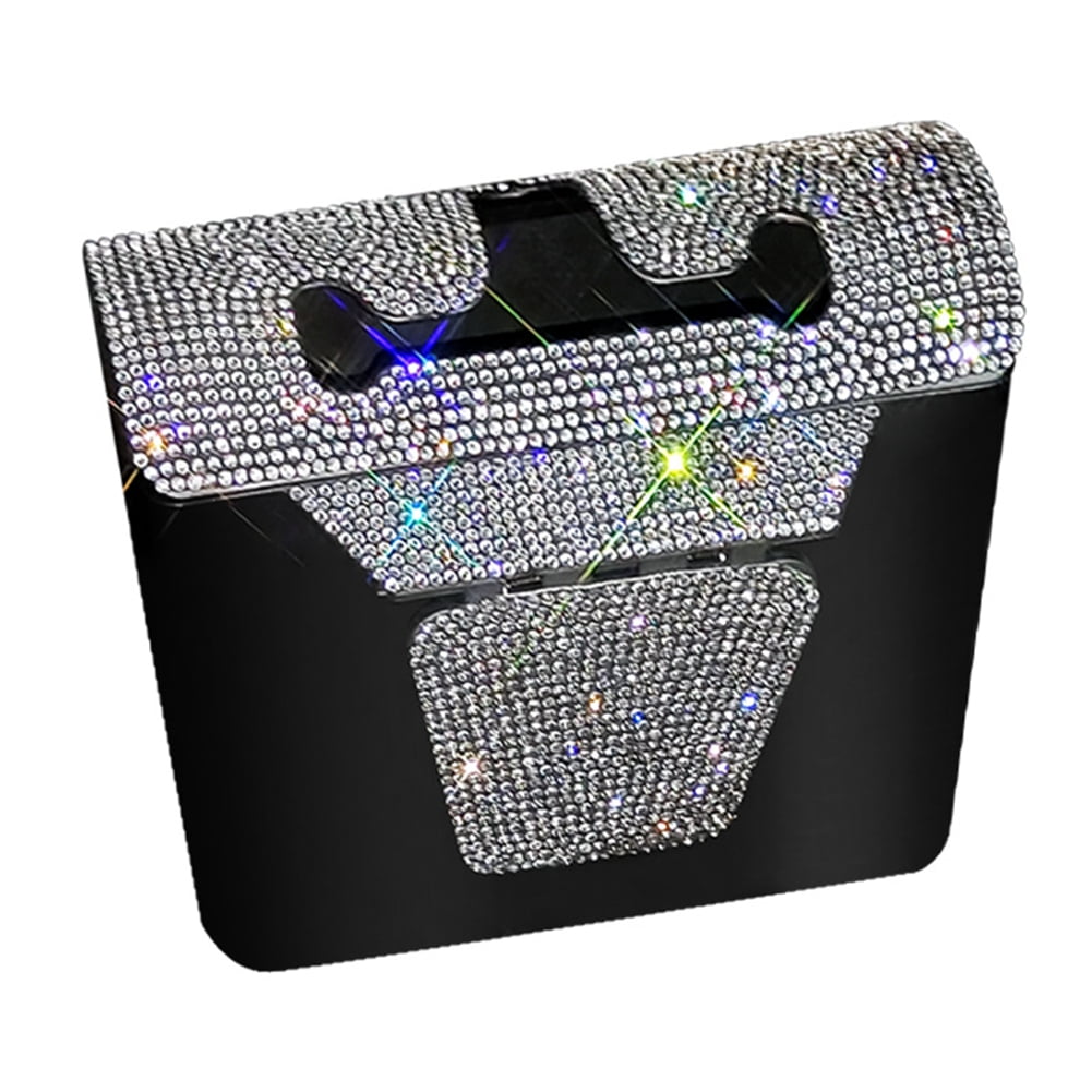 Uposao Car DiamondEncrusted Tissue Box Side Door Napkin Box Bling