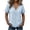 Blue, variant on Tank Tops for Women Short Sleeve Floral Lace Trim Unique Yoke Comfort Womens Blouse,Beige.S