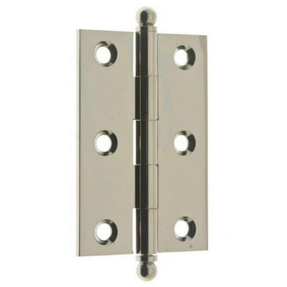 Idh by St. Simons 83020-014 Charnières de Cabinet en Laiton Massif, Nickel Brillant - 3 x 2 Po.