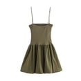 thumbnail image 1 of Vestido de gasa con volantes y patchwork para mujer: elegante atuendo para fiestas de verano y bodas, 1 of 3