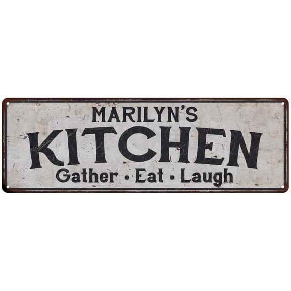 MARILYN's Kitchen Gift Rustic Chic Decor Gift 6x18 Sign 206180051768