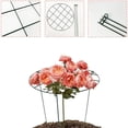 thumbnail image 6 of Plant Support Grow Through Grid Grow Through Hoops, Metal Flower Plant Brace Support Ring for Heavy Blossom 14"x18", 6 of 7