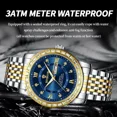 thumbnail image 4 of BINBOND Luxury Waterproof Luminous Date Week Stainless Steel Sport Quartz Men's Wristwatch, 4 of 5