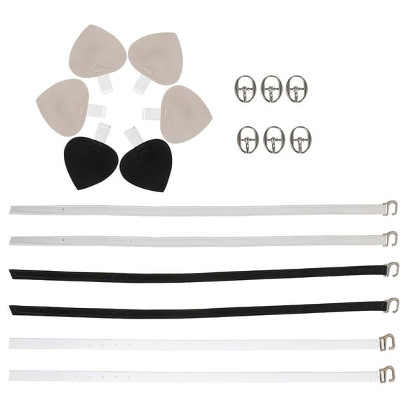 BRIGHTFUFU 3 Pairs Transparent High Heel Ankle Straps for Stability in Heels and Sandals