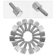 thumbnail image 3 of 1 Set 20Pcs Nickle Plated Iron Thumb Screws Computer Case Thumbscrews (Silver), 3 of 8