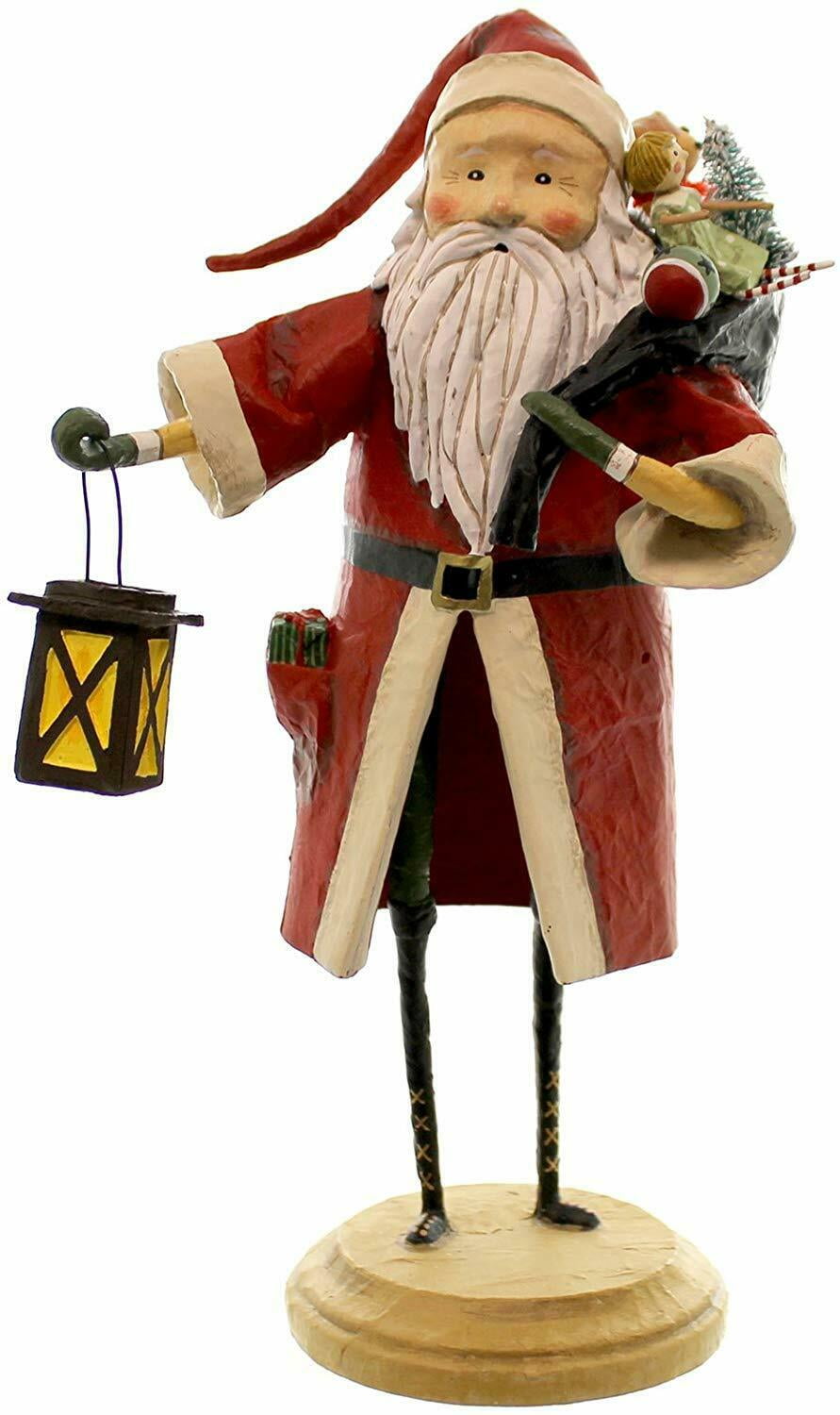 by ESC Lori Mitchell DISCOVERING SANTA Whimsical Christmas Figurine 