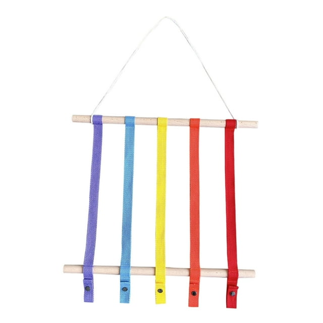 Soporte para Lazo para El Cabello Accesorios para El Cabello Cinturón de Almacenamiento para Decoración Colgante de Pared con Clip es morado Hugo Soporte para lazo de pelo