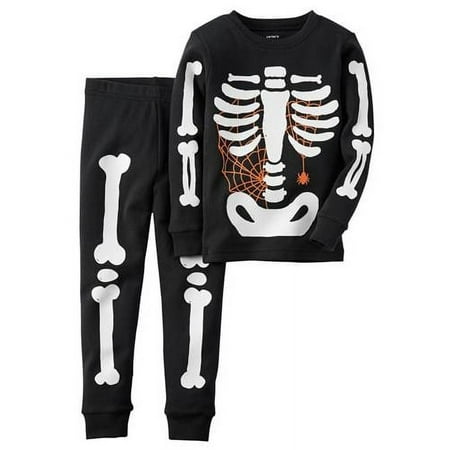 

Carters Boys 12-24 Months Halloween Skeleton Pajama Set(Black 12 Months)