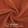 thumbnail image 2 of decorUhome 18x18 Set of 2 Throw Pillow Covers, Decorative Soft Chenille Pillow Covers for Couch, Rust, 2 of 9