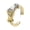 D, variant on Gold Silver Interlockings Hug Rings Flexible Sizing Comfort Fit Alloy Fashion Accessory For Gifts And Dating