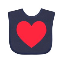 Inktastic Valentine's Day Red Heart Boys or Girls Baby Bib