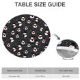 thumbnail image 6 of Black Christmas Snowman Pattern Round Fitted Tablecloth with Elastic Edge,Dining Table Cover Waterproof,Outdoor Round Tablecloth for Camping,Dining,Indoor and Outdoor, 6 of 7