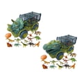thumbnail image 4 of LeeQinersw 2 Pack Large Toy Dinosaurs Transport Car Carrier Pull Back Toy Birthday Gift, 4 of 5