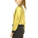 thumbnail image 4 of Chaqueta bomber corta con cremallera metálica y cuello de pie para mujer INSPIRE CHIC 2XL dorada, 4 of 8