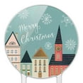 thumbnail image 3 of Acrylic Christmas Village Cake Topper Party Decoration for Wedding Anniversary Birthday Graduation, 3 of 7