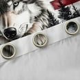 thumbnail image 4 of Homewish 3D Jungle Wolf Black Out Curtains, Retro American Flag Curtains Pack of 2 (42x63 Each), Western Countryside Bedroom Curtains, Curtains and Drapes Bedroom Decor, 4 of 6