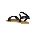 thumbnail image 3 of Women Metallic /LeatheretteWoven Open Toe Flat Sandal 18471, 3 of 6