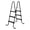 Black 2.0, variant on Funsicle 36 Inch SureStep 3 Stair Outdoor Above-Ground Swimming Pool Ladder, Blue & White
