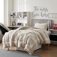 thumbnail image 4 of Coma Inducer Peak of Cozy® - ® Oversized Comforter Set - Chevron Frosted Taupe Twin XL Adult, Teen & Dorm 2 Piece, 4 of 5