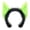 D, variant on Dark Devil Horn Headband and Tail Set Cosplay Blue B 1pc