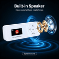 thumbnail image 4 of MUSICOZY Bluetooth MP3 Player with Built-in Speaker, 1.1 Inch Mini Digital Music Player, Portable Lossless Audio Player, Support TF Card, Voice Recorder, FM Radio for Students, Running, Travel, 4 of 14