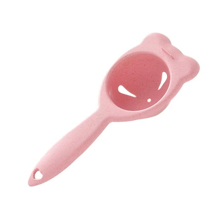 

DIY Egg Yolk Separator with Handle Egg White Filter Kitchen Gadget Cooking Baking Tool Pink