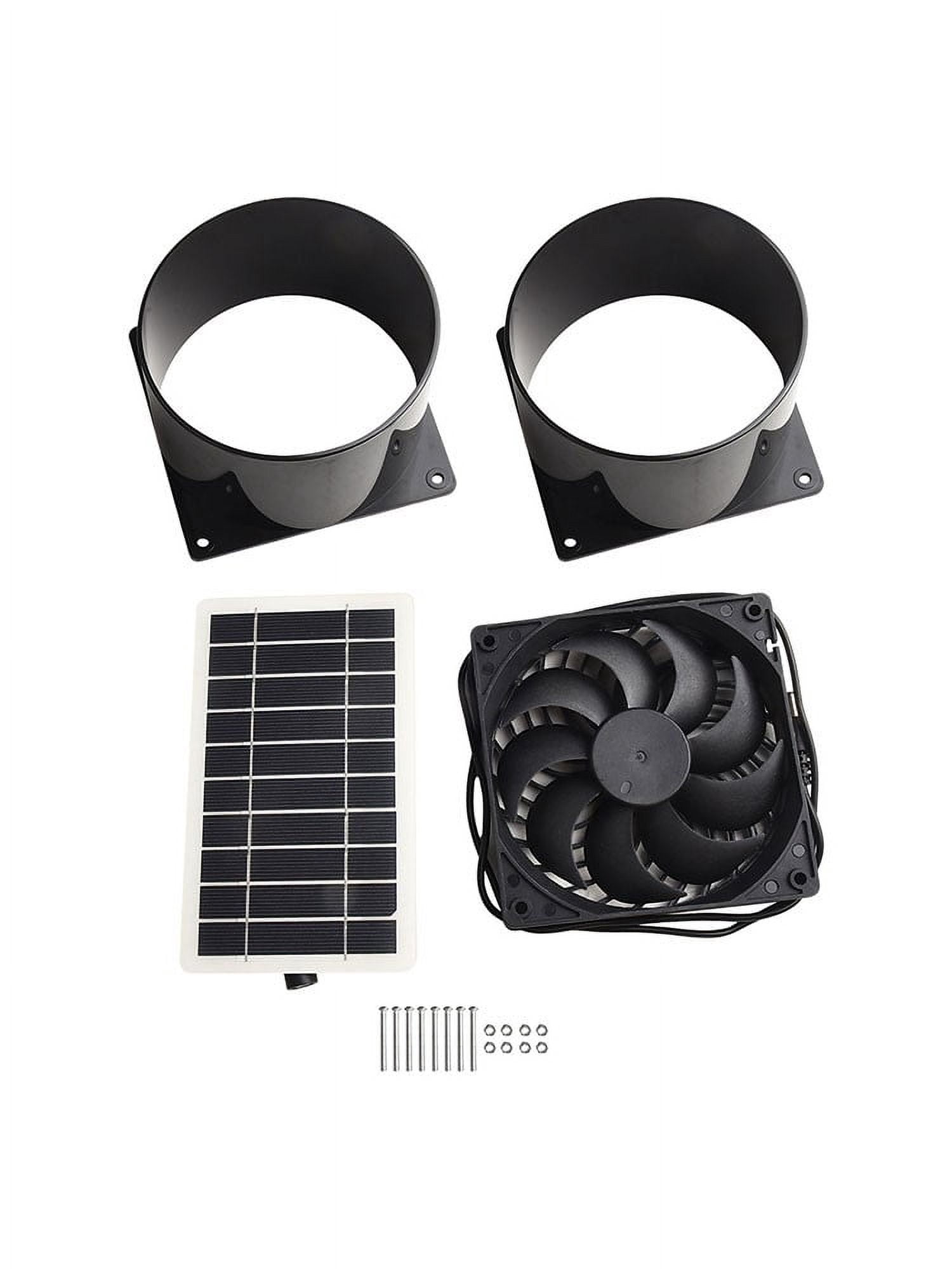 Solar Power Fan 10W 12V Solar Power Exhaust Fan For Pipe Ventilation Pet House Solar Power Fan Utilizes A 10W 12V Solar Panel