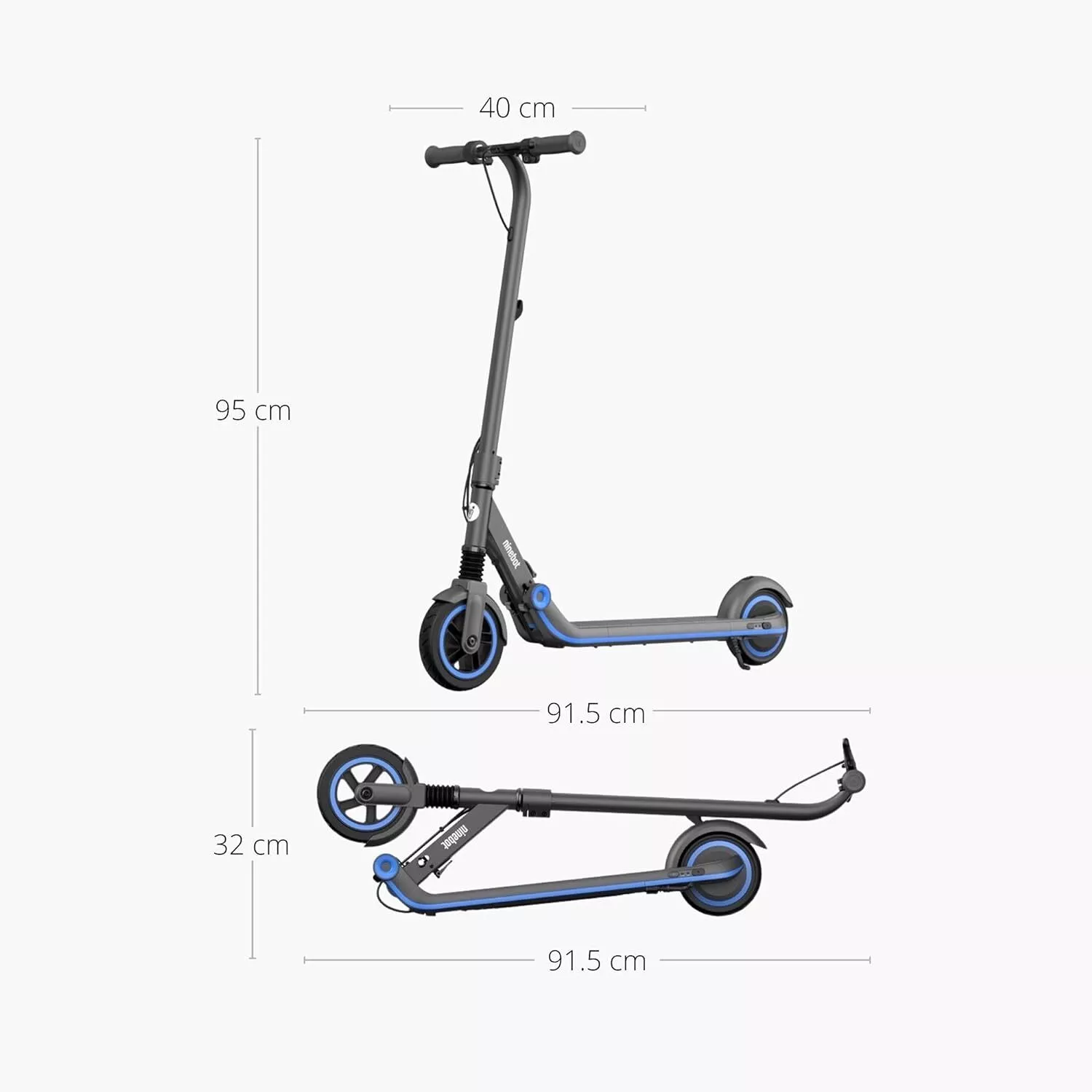 Restored Segway Ninebot eKickScooter ZING E10 Electric Kick Scooter for Kids and Teens, Lightweight and Foldable, New Cruise Mode, Dark Grey (Refurbished)