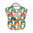 thumbnail image 2 of Hirioo Retro With Joysticks for Baby Waterproof Pocket Bib Adjustable Closed for Babies Toddlers with Large Pocket 6-24Months, 2 of 8