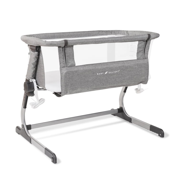 Baby Delight Beside Me Dreamer, Co-Sleep, Removable Bassinet & Bedside  Sleeper, Charcoal Tweed, 0-5 Months