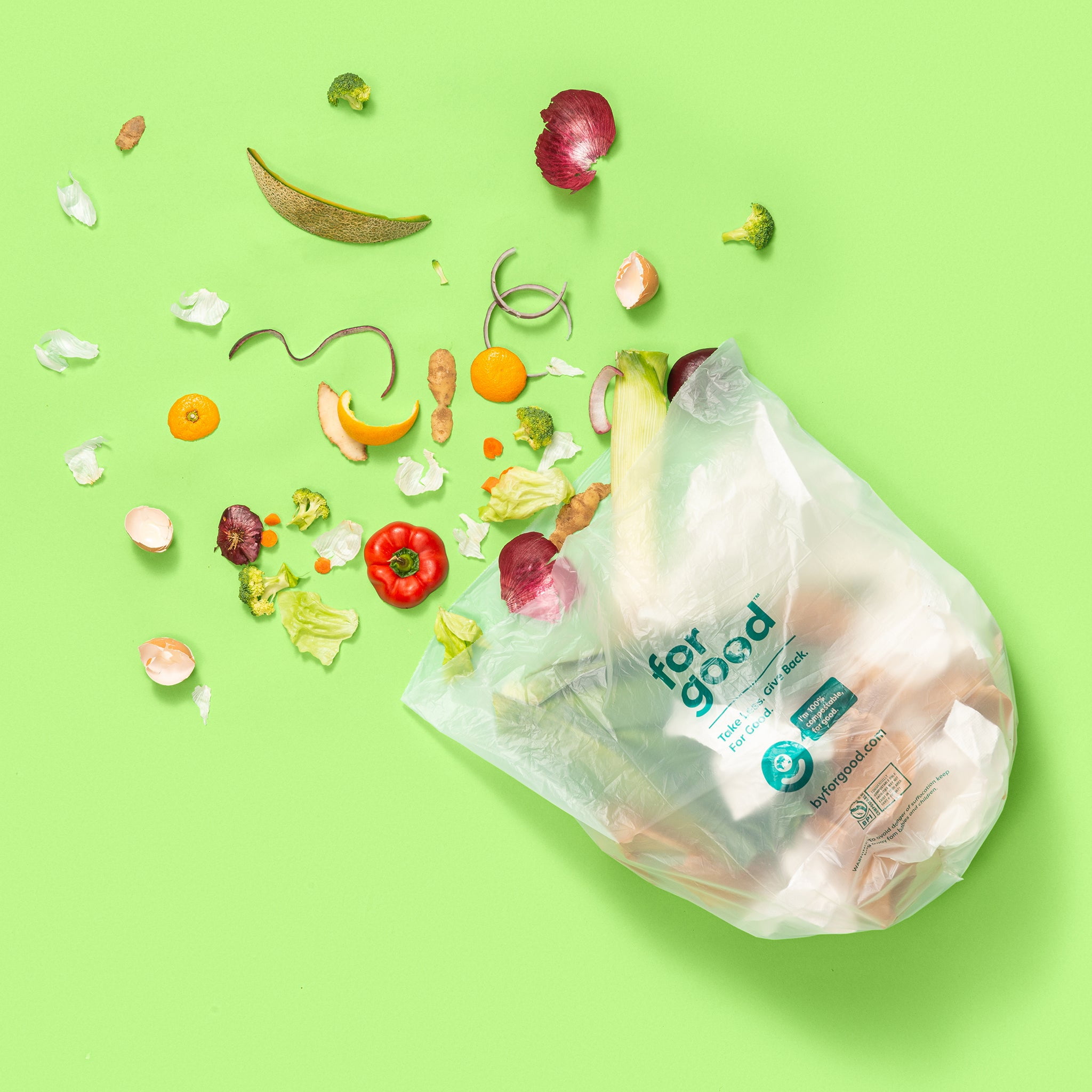 3 Gallon Compostable Trash Bags 0.65 Mil, 16W x 17H, 500 /