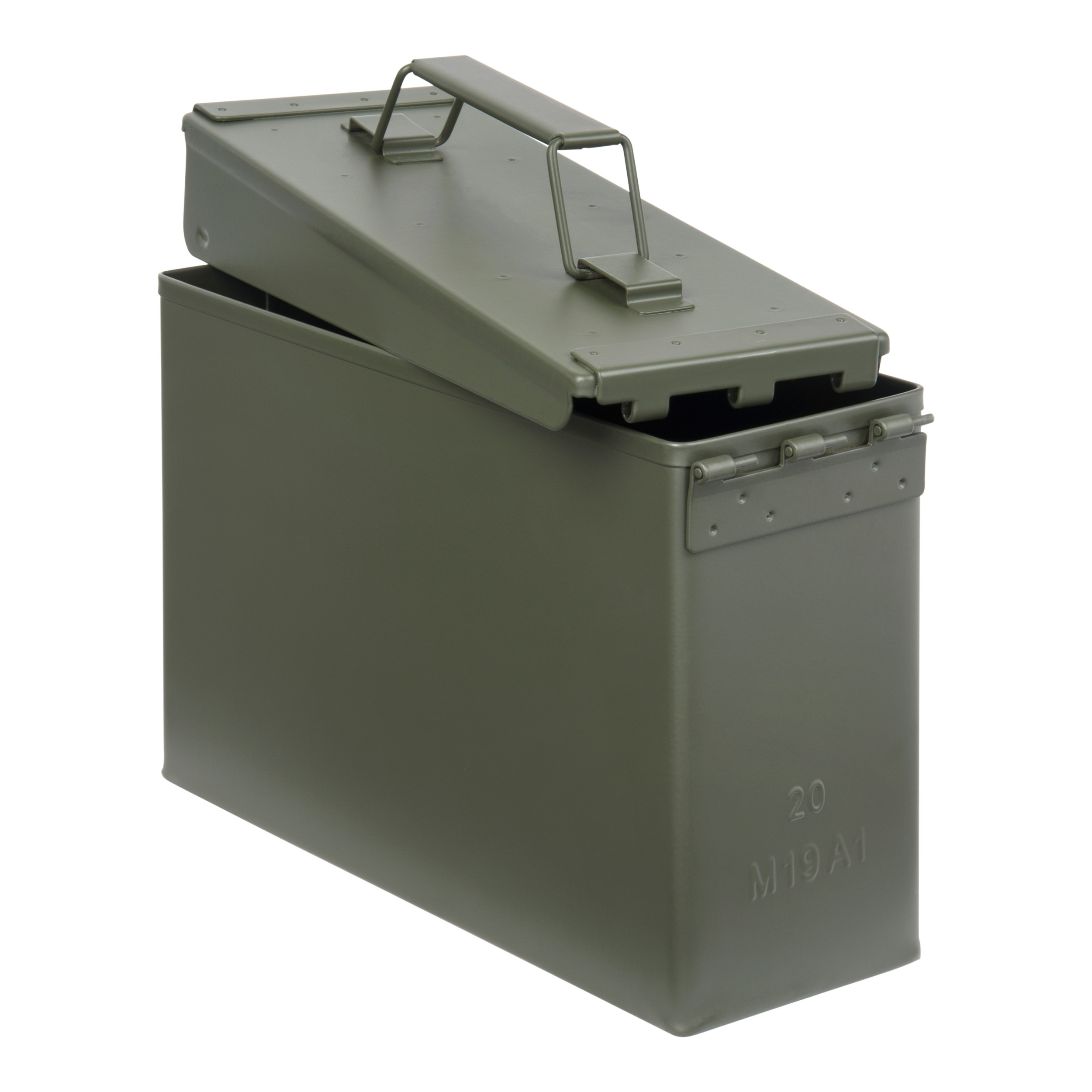 Allen Company Classic Steel Ammo Box - Large, Lockable, And Waterproof Ammo Storage For .30 Cal. - Shooting Accessories - Army Green Metal Container