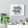 thumbnail image 5 of Scripture Walls  Never Alone Joshua 1:5 Bible Verse Canvas Christian Wall Art Ready to Hang Unframed, 5 of 12