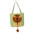 thumbnail image 2 of Bolsa de transporte para gatos, bolsa de viaje, bolso de hombro, patrón de lona para caminar, senderismo, animales pequeños, perros pequeños, gatos Verde Grande, 2 of 8