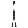 thumbnail image 1 of Negro IEC 320 C14 a 2 C13 Aptador de cable de extensión de fuente de alimentación de CA para PC PDU UPS Soledad Cable de extensión, 1 of 8