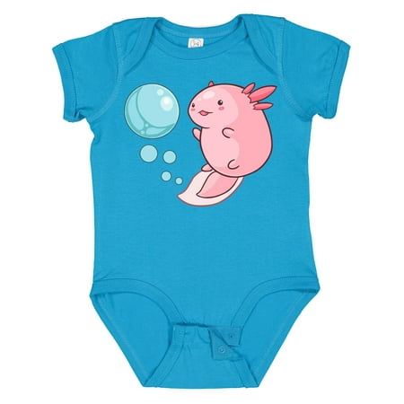 

Inktastic Cute Axolotl and Bubbles in Heart Shape Gift Baby Boy or Baby Girl Bodysuit