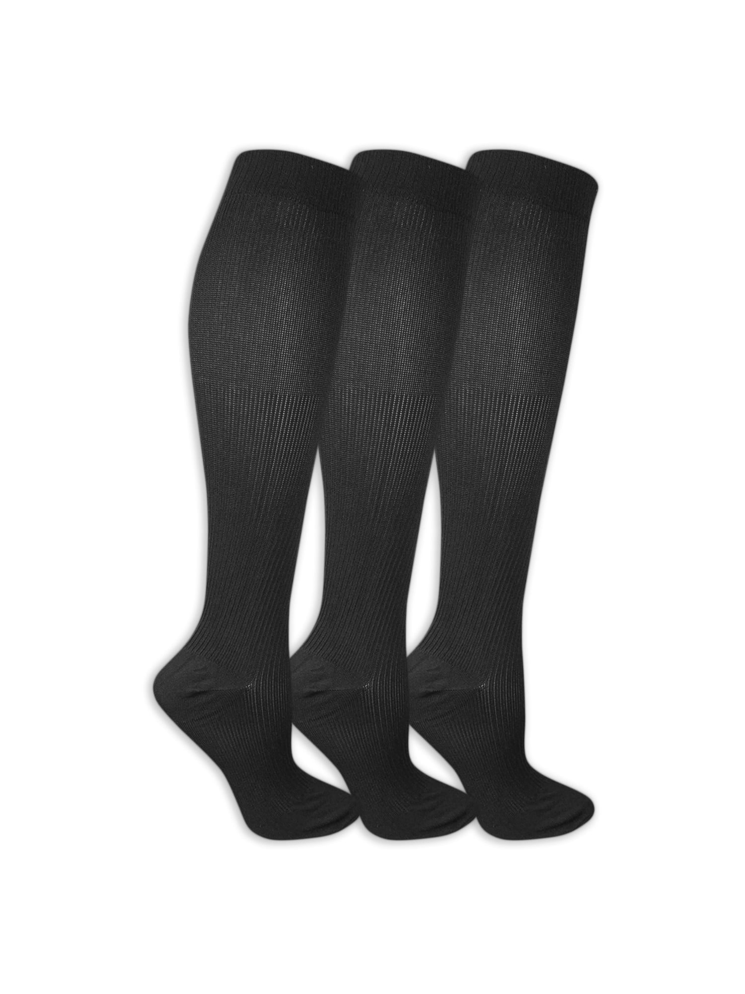 Dr. Scholl's Women's Travel Compression Knee High Socks 3 Pack 