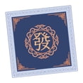 thumbnail image 1 of Tapete de mesa de Mahjong con reducción de ruido, 31,50'' x 31,50'', antideslizante azul un, 1 of 9