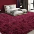 thumbnail image 5 of ZENELESS Large Fluffy Soft Rugs,9x12ft Non-Slip Carpet for Teen's Room Nursery Room Home Decor,Wine Red, 5 of 8