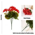 thumbnail image 2 of Clearance Under $10 Artificial flowers, Artificial Pansy Flowers Outdoor Spring Flowers Wildflower Plants Faux Impatiens Red For Window Box Wedding Outside Garden Porch Decor, 2 of 8